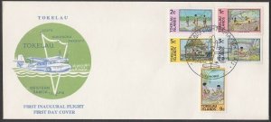 TOKELAU IS 1981 First flight cover ex NUKUNONO..............................v555