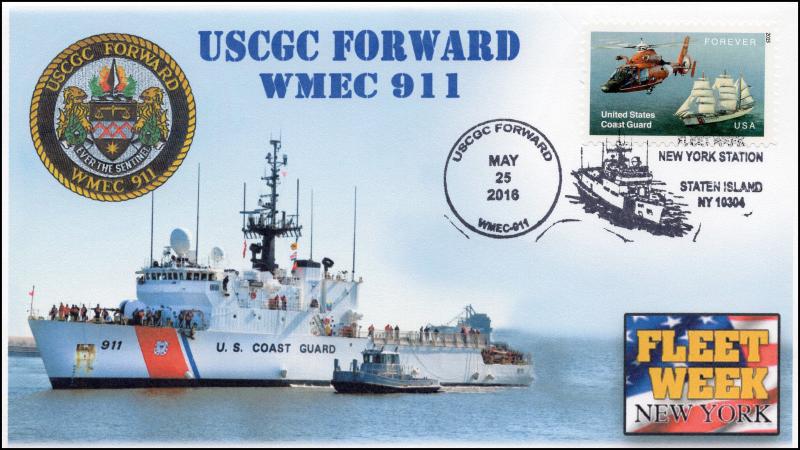 2016, USCGC Forward, Fleet Week NY, Coast Guard, WMEC 911, 16-269