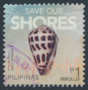 Philippines  1p  2020 Used Shells  see details & scan