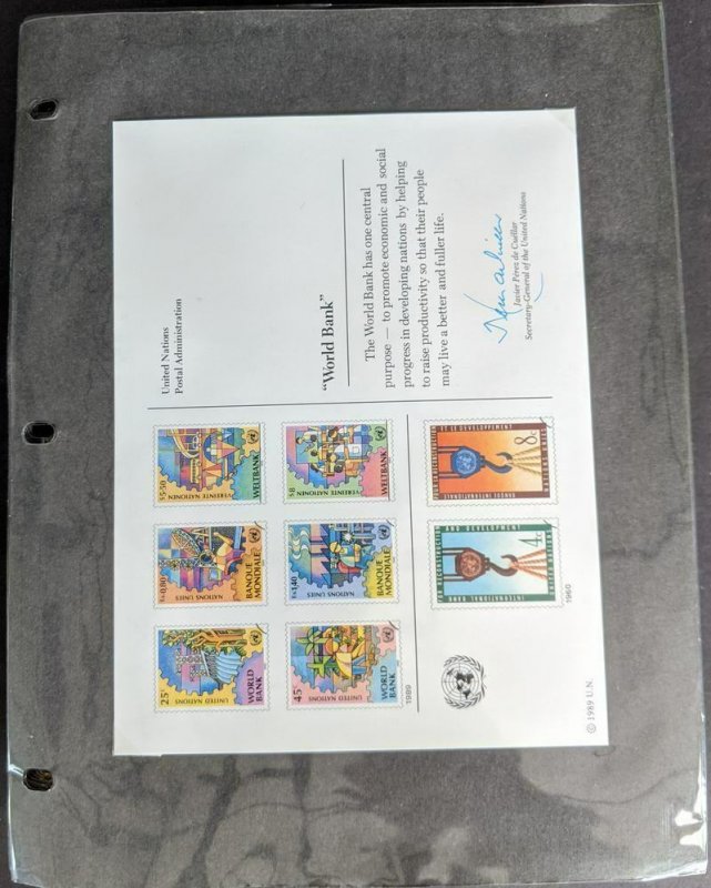 EDW1949SELL : U.N. Specialized collection of 1988-1991 mainly FDC issues.