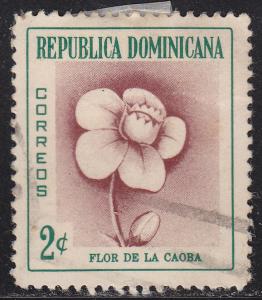 Dominican Republic 489  Mahogany Flower 1957