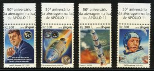 ANGOLA 2019 50th ANNIVERSARY OF APOLLO 11 SET WITH KENNEDY MINT NH