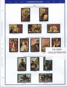 US Used Commemorative and definitives, all different read text Collection #059