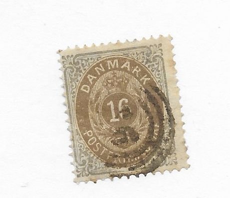 Denmark #30B Used - Stamp CAT VALUE $4.25