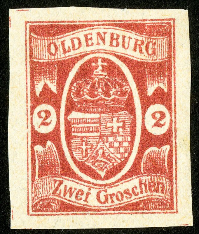 Oldenburg Stamps # 14 MLH XF Gem Scott Value $450.00