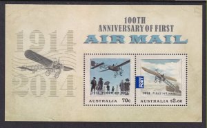 Australia 4130c Airplanes Souvenir Sheet MNH VF