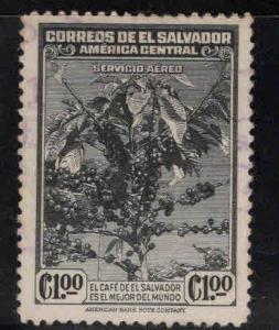 El Salvador Scott C77 Coffee stamp Used