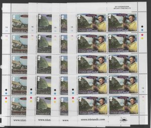 TRISTAN DA CUNHA SG1045/50 2013 SHACKLETON  SHEETLETS  MNH