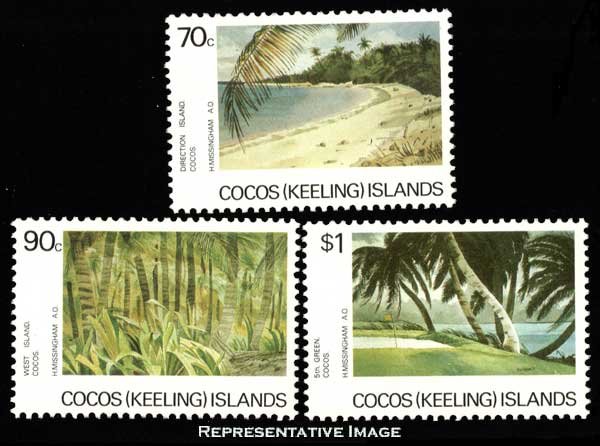 Cocos Islands Scott 159-161 Mint never hinged.