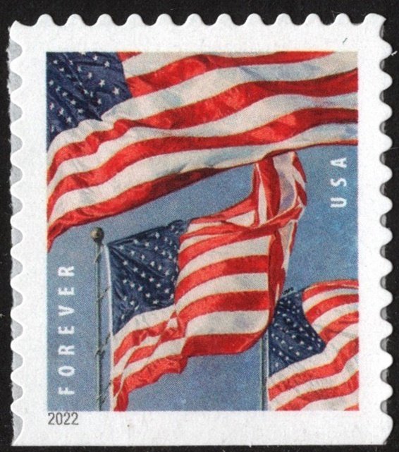 SC#5659 (Forever) U.S. Flags Booklet Single: APU (2022) SA