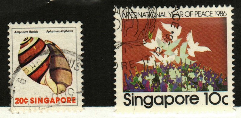Singapore #267, 496 used shell