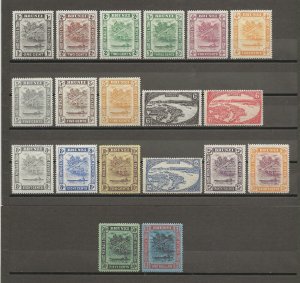 BRUNEI 1924/37 SG 60/78 MINT Cat £250