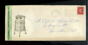 4c Post Postes 1951 Coffield Washer colour advertising Hamilton, Canada cover