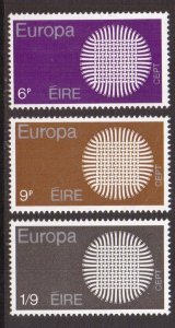 Ireland  #279-281  MNH 1970  Europa