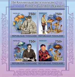 TOGO - 2011 - Robert Gordon Wasson - Perf 4v Sheet -Mint Never Hinged