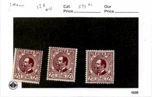 Ireland, Postage Stamp, #125 (3 Ea) Mint NH, 1943 Dr. Douglas Hyde (AC)
