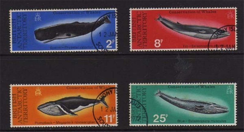 British Antarctic Territory 1977 Sc 64-7 set FU