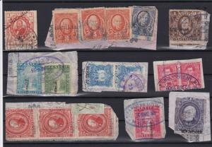 mexico revenue  stamps on piece ref r12847