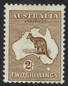 AUSTRALIA 1913 KANGAROO 2/- 1ST WMK 
