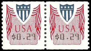 PCBstamps   US CVP32 Coil Pair 58c(2x29c)Computer Vend Postage, CVP, MNH, (1)