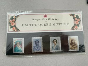 Happy 90th Birthday to HM The Queen Mother Royal Mail Mint Stamps 1990