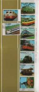 Thematic Stamps - PARAGUAY 1979 GERMAN ELECTRIC LOCOS 9v used