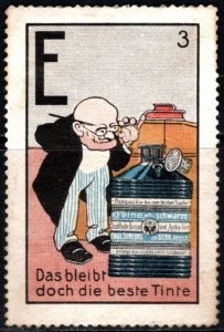 Vintage Germany Poster Stamp Strebel Ink This Is Still The Best Ink