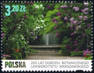 Poland 2018 MNH Stamp Flowers Plants Botanical Garden University of Warsaw