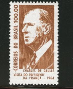 Brazil Scott 986 MNH** 1964 Charles de Gaulle stamp 