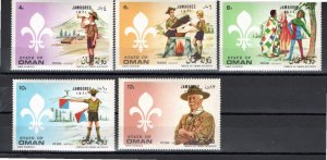 Oman (Cinderella) 1971 MNH 5 values