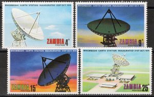 ZAYIX - Zambia 131-134 MNH Mwembeshi Earth Station Radar   080722S21 