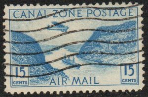 Canal Zone Sc #C10 Used