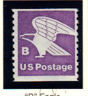 #1820 MNH coil single 18c Eagle 1980-81 Issue