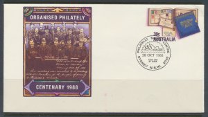 Australia prepaid envelope 1988   Centenary of Philately   see detail / scans