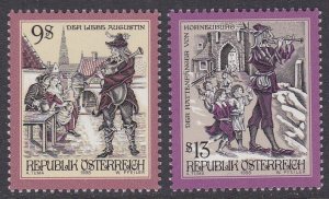 Austria Sc #1745-1746 MNH; Mi #2240-2241