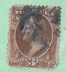 US#O74  3c  Treasury brown  (U) CV $2.00