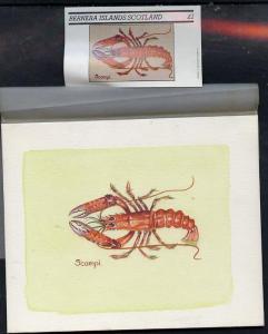 Bernera 1982 Shell Fish (Scampi) original artwork by Shar...