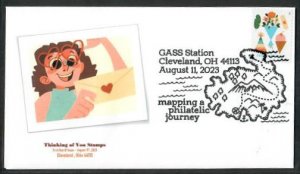 5805 - FDC - Thinking of You - Wally Jr.  Cachet - G.A.S.S. Station