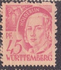 Germany -French Occupation Wurttemberg 1947 -  8n9 MNG