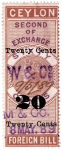 (I.B) Ceylon Revenue : Foreign Bill 20c on 60c OP (Second)