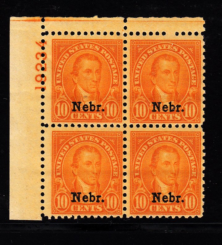 #679 Plate block  F-VF NH! P.O. Fresh, Free certified shipping.