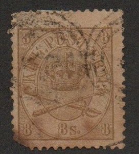 Denmark 14 Used (Lower left corner damage)