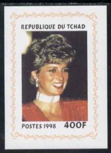 Chad 1998 Princess Diana Memoriam #4 - 400f individual im...