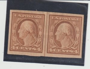 US Scott # 346 MLH Superb Pair With Vertical Line