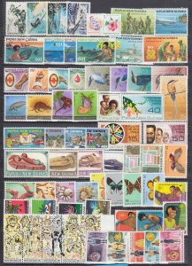 Z4960 JL Stamps  17 different papua new guinea sets mnh lot