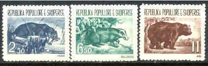 Albania Mi.627-29 MNH Animals