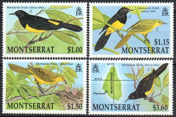 Montserrat Stamp 799-802  - Montserrat oriole