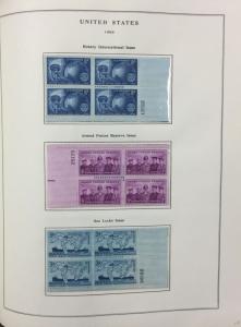 {BJ Stamps} UNITED STATES 20th Century Plate Block collection, 1933-62. CV $930