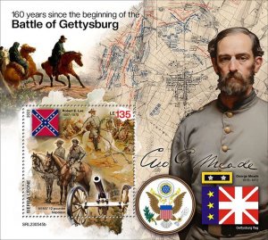 SIERRA LEONE - 2023 - Battle of Gettysburg - Perf Souv Sheet - Mint Never Hinged