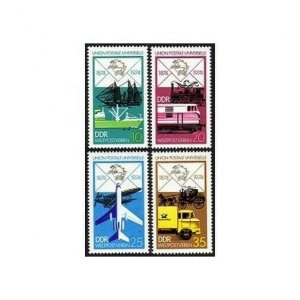 Germany-GDR 1585-88,MNH.Michel 1984-1987. UPU-100,1974.Old,New mail transport.